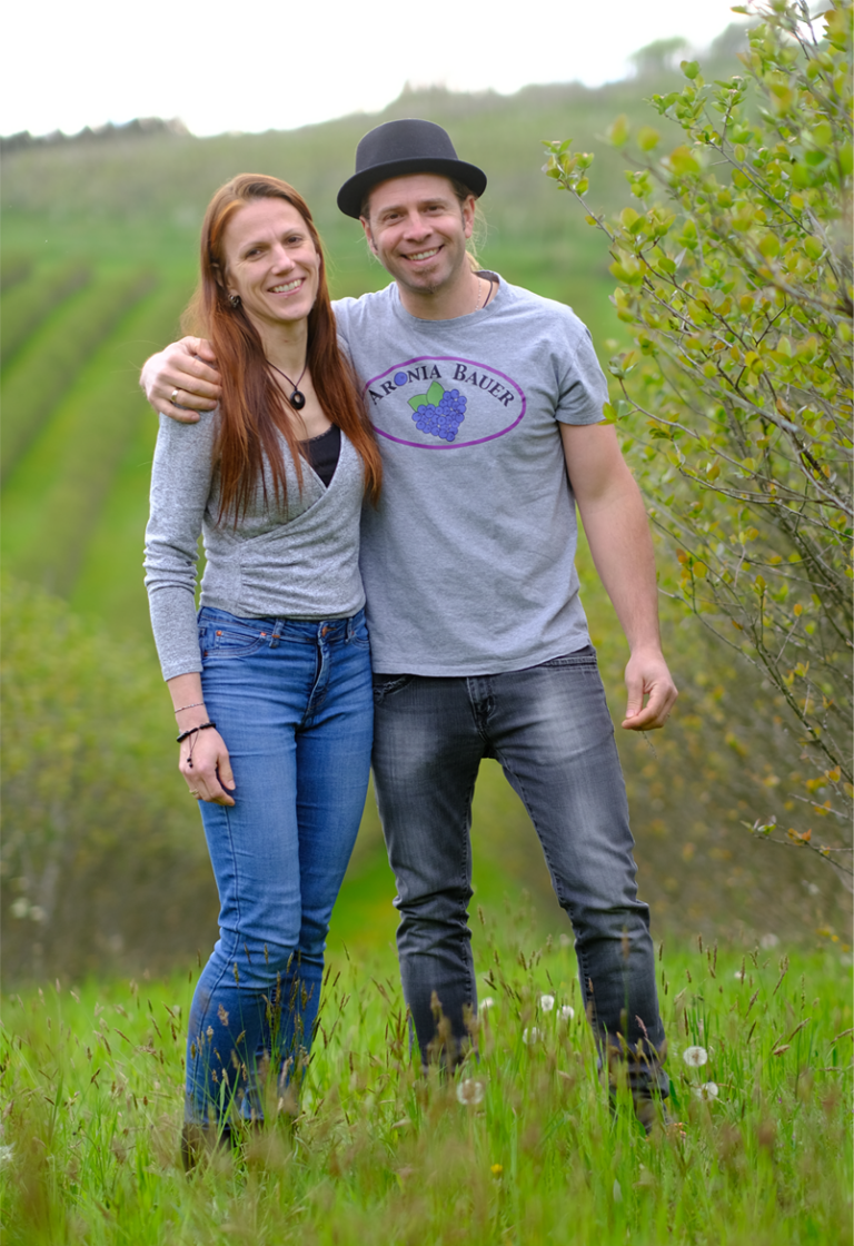 Birgit und Christoph Reinhart vom Aroniabauer